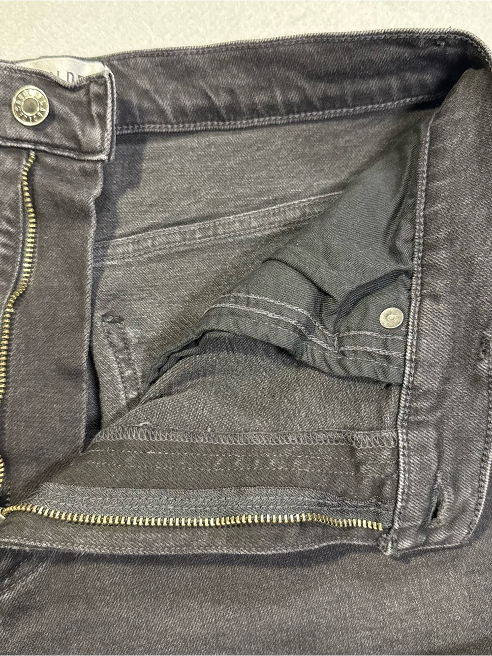 AGOLDE Pinch Waist Jeans Women Size 29 Black/Gray High Rise Straight Leg Cotton - Picture 8 of 16